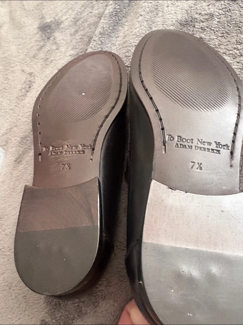To Boot Black Leather Horsebit Loafers
